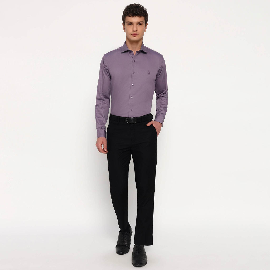 Dusty Purple Satin Shirt