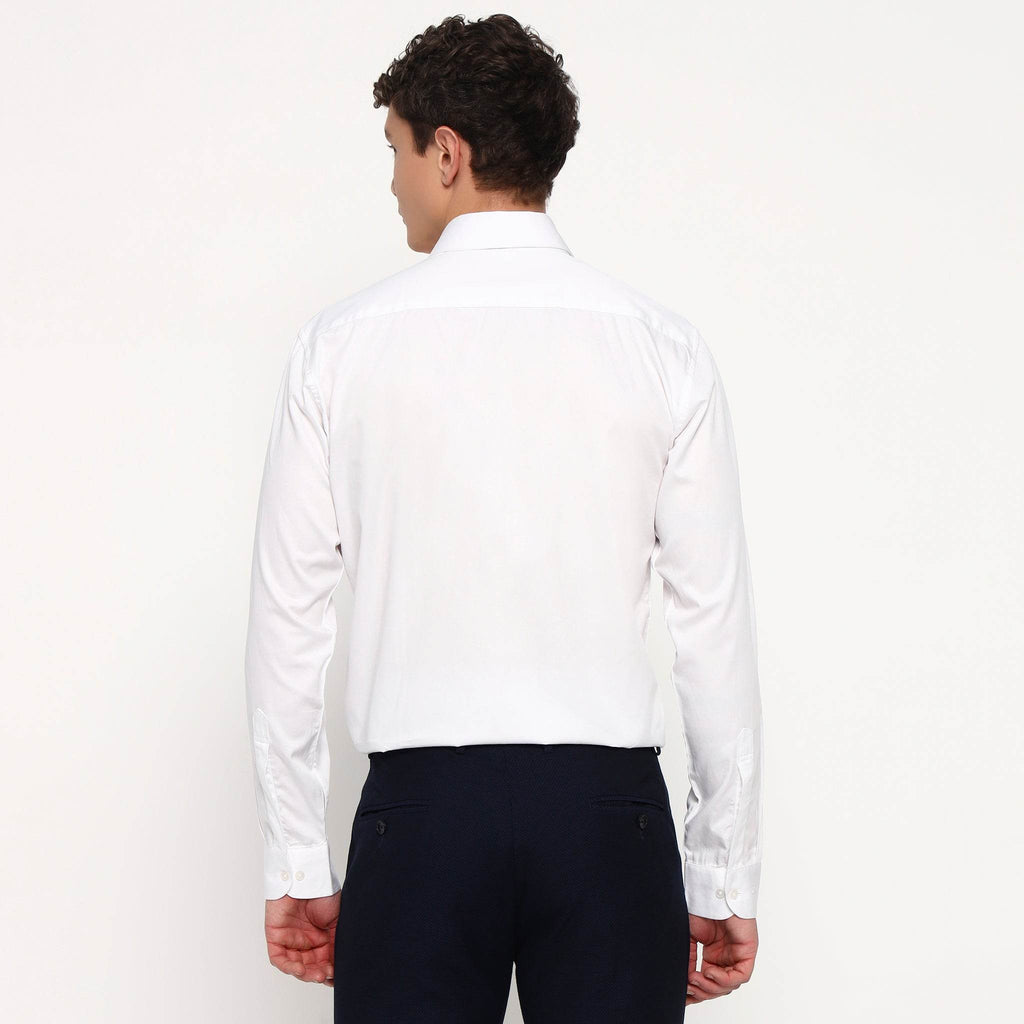 Ivory White Satin Shirt