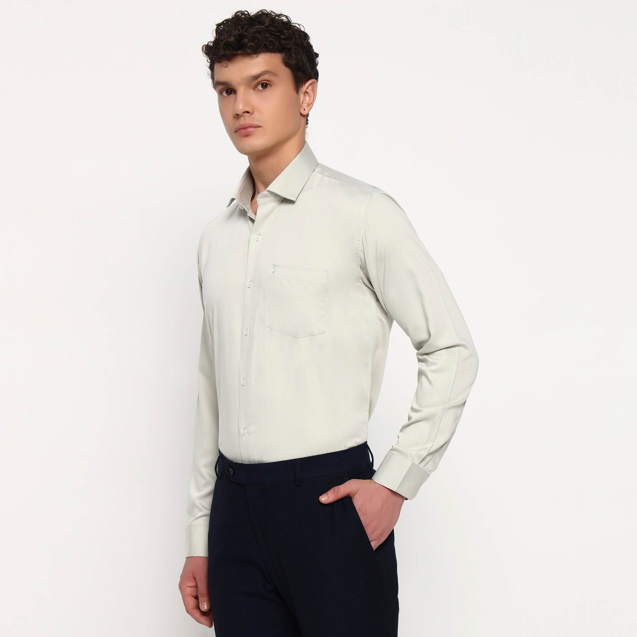 Dust Beige Bamboo Shirt