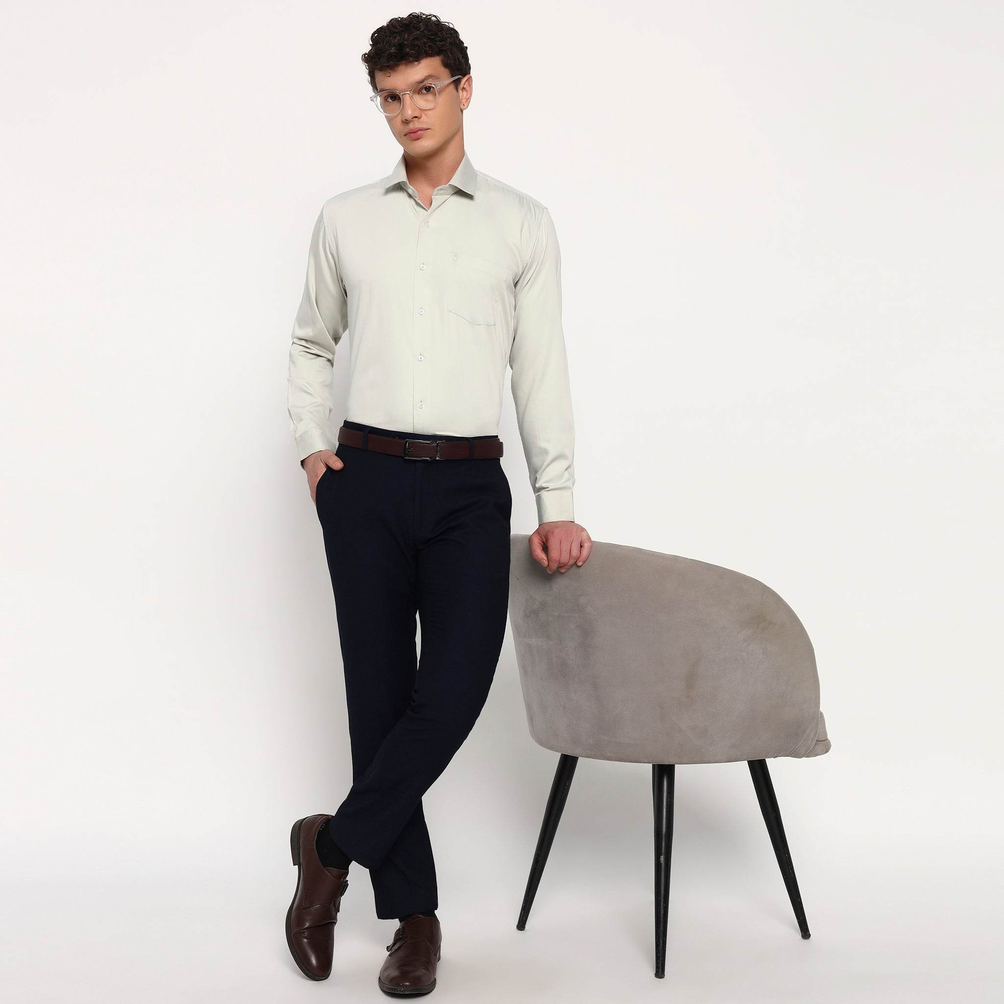 Dust Beige Bamboo Shirt