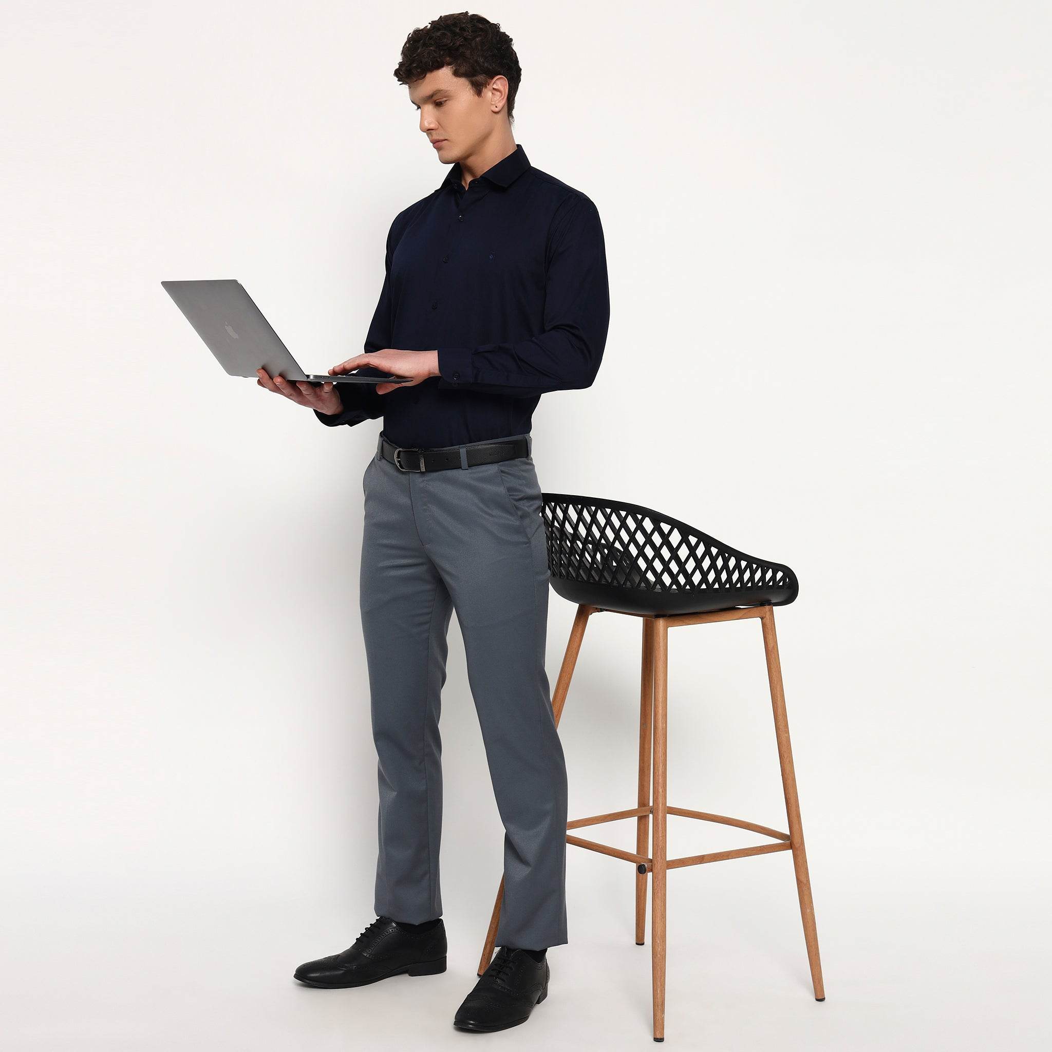 Wild Navy Bamboo Shirt