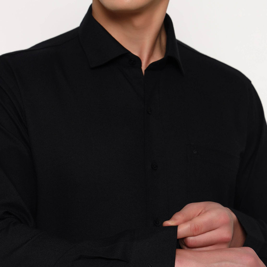 Black Oxford Cotton Shirt