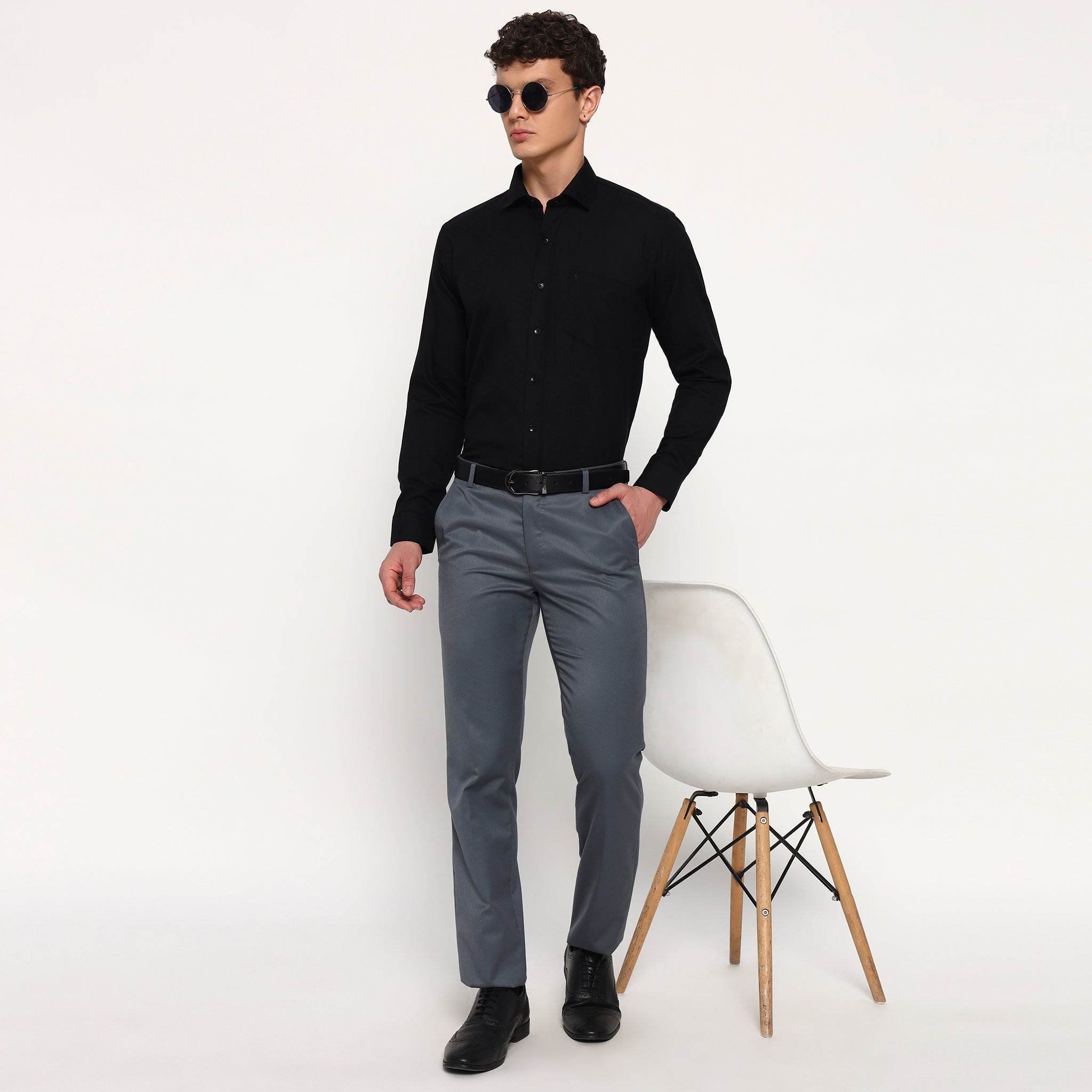 Black Oxford Cotton Shirt