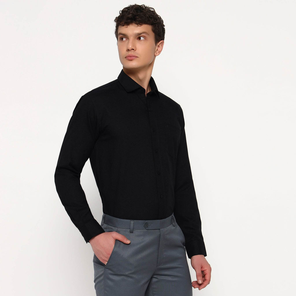 Black Oxford Cotton Shirt