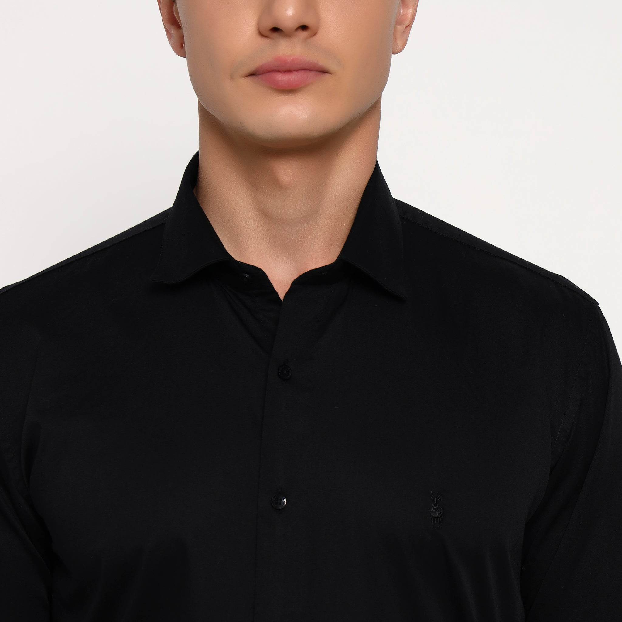 Black Satin Shirt