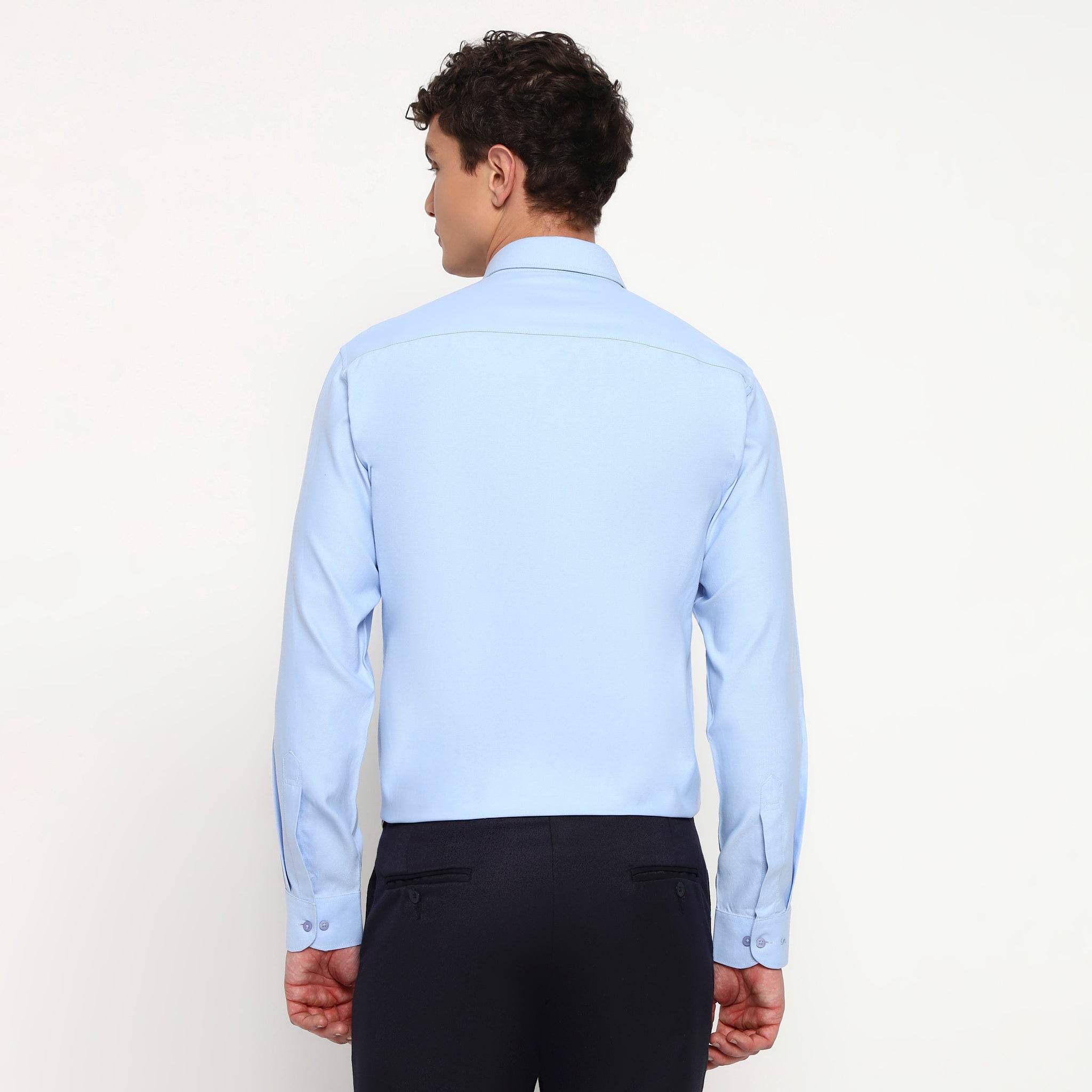 Sky Blue Oxford Cotton Shirt