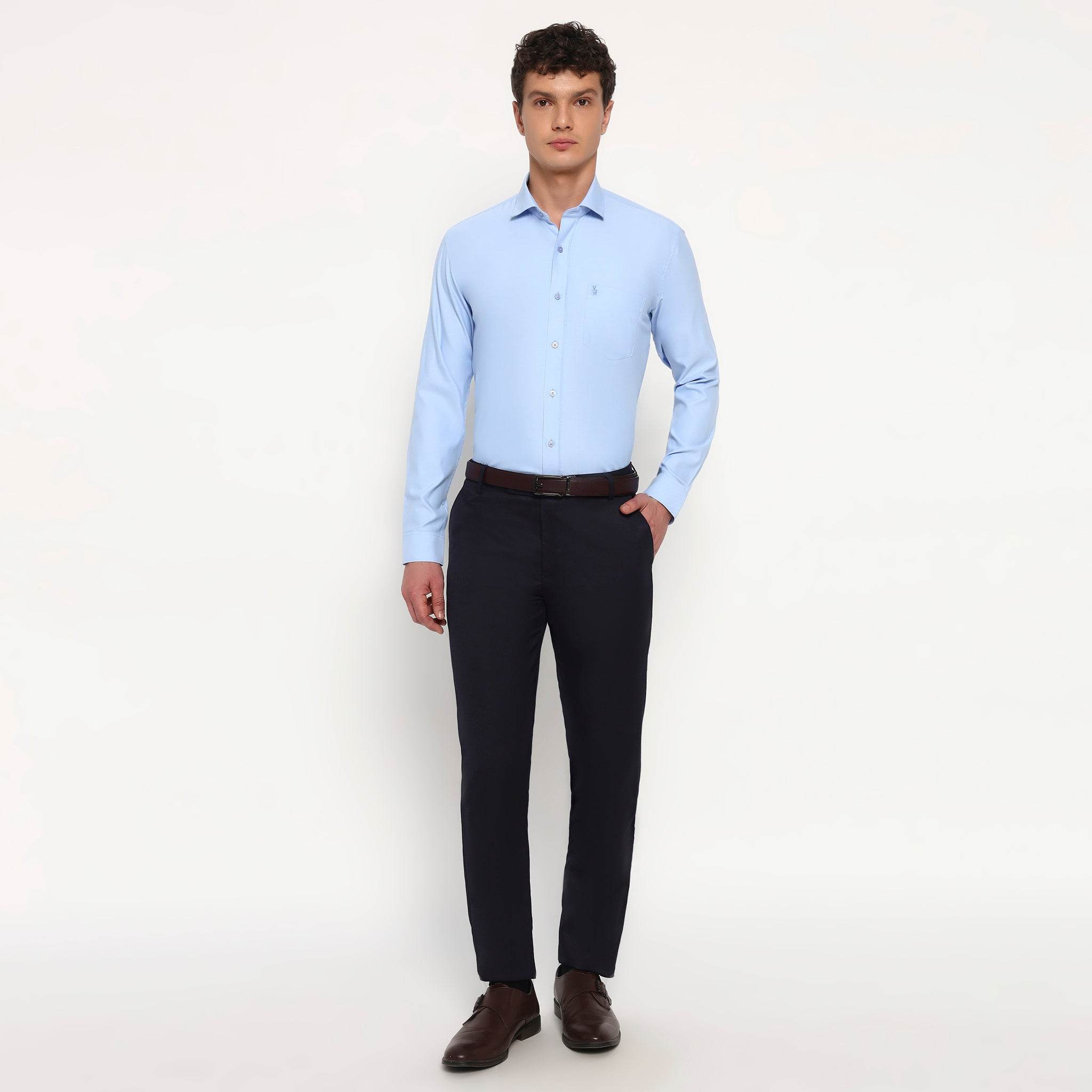 Sky Blue Oxford Cotton Shirt