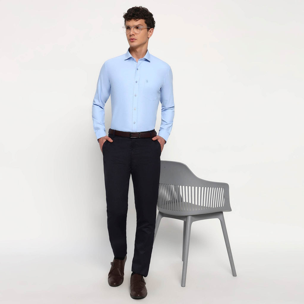Sky Blue Oxford Cotton Shirt