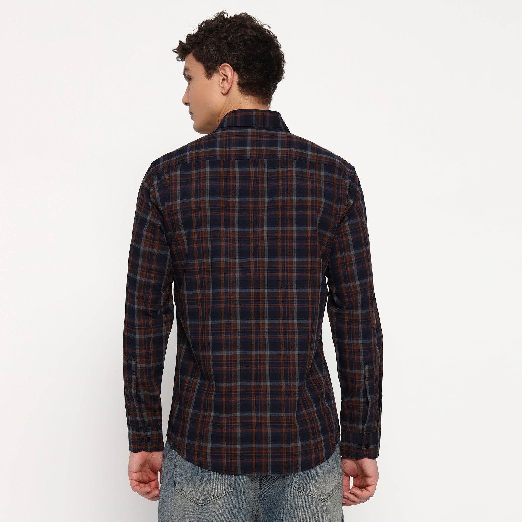Sunset Tide Bamboo Checks Shirt