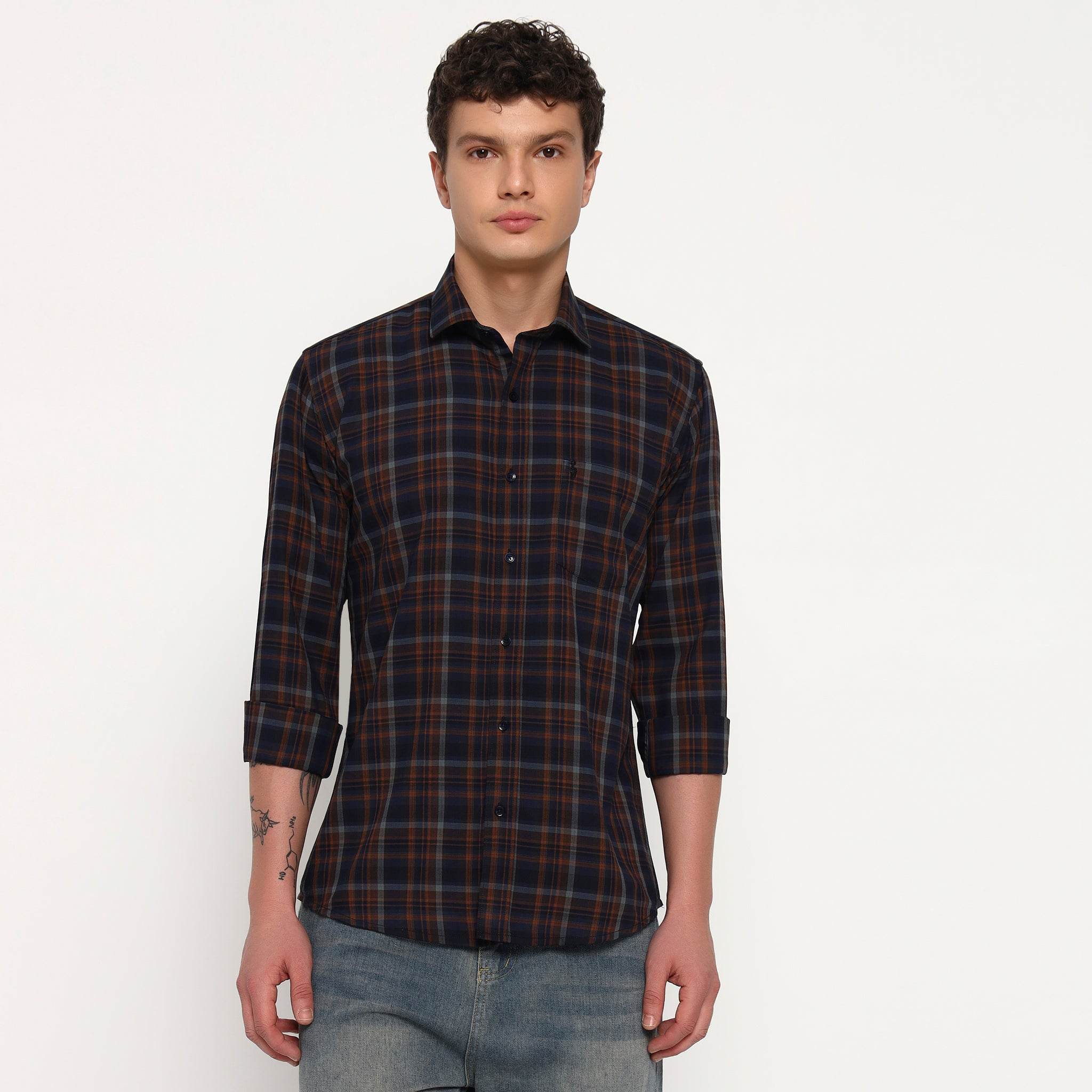 Sunset Tide Bamboo Checks Shirt