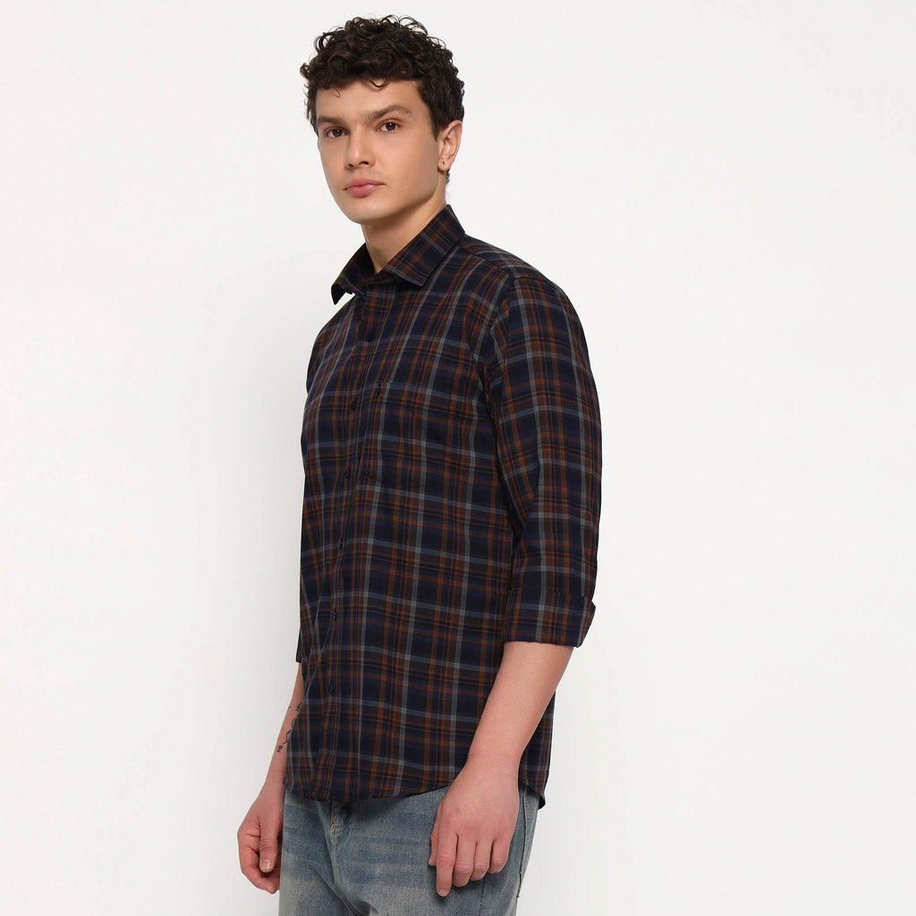 Sunset Tide Bamboo Checks Shirt