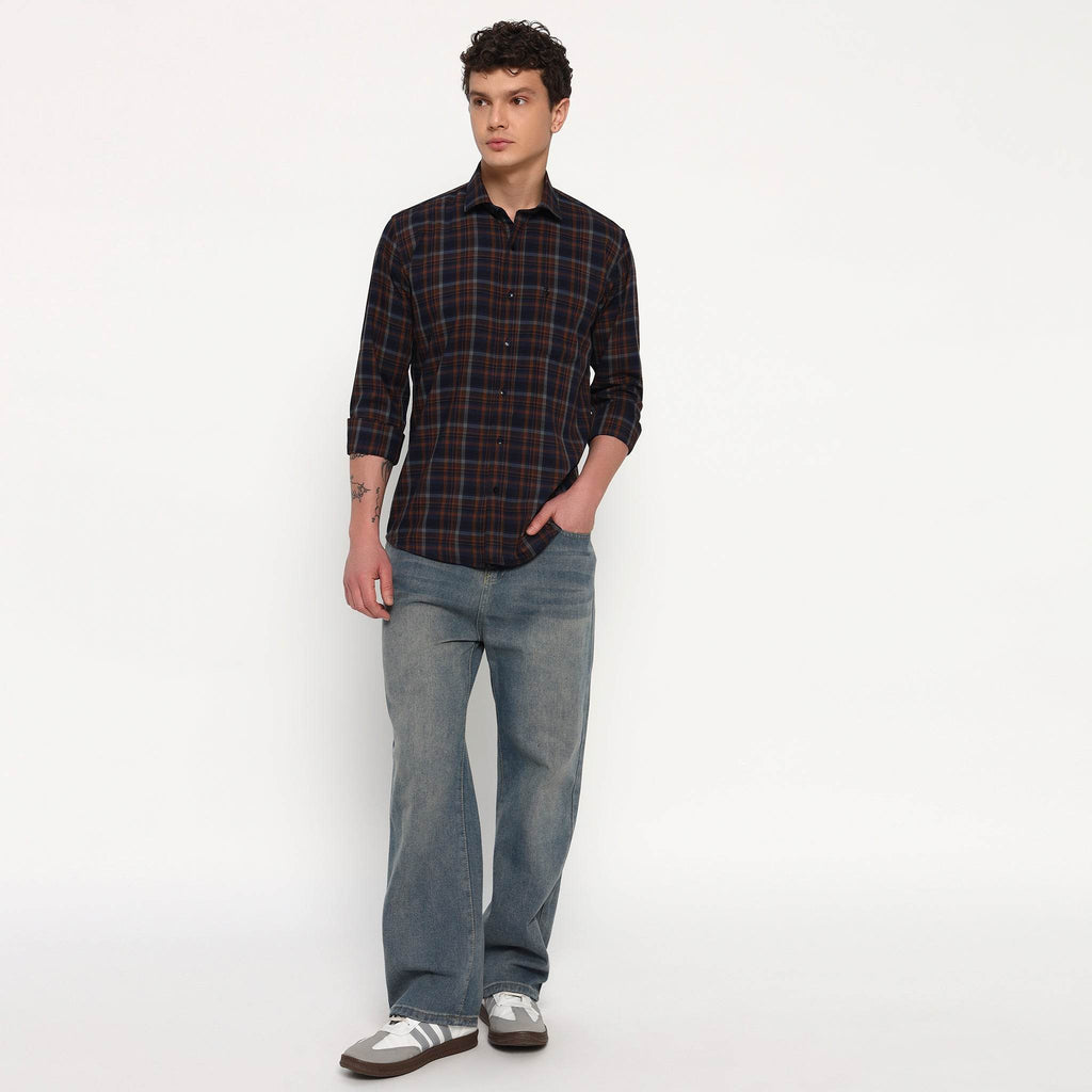 Sunset Tide Bamboo Checks Shirt