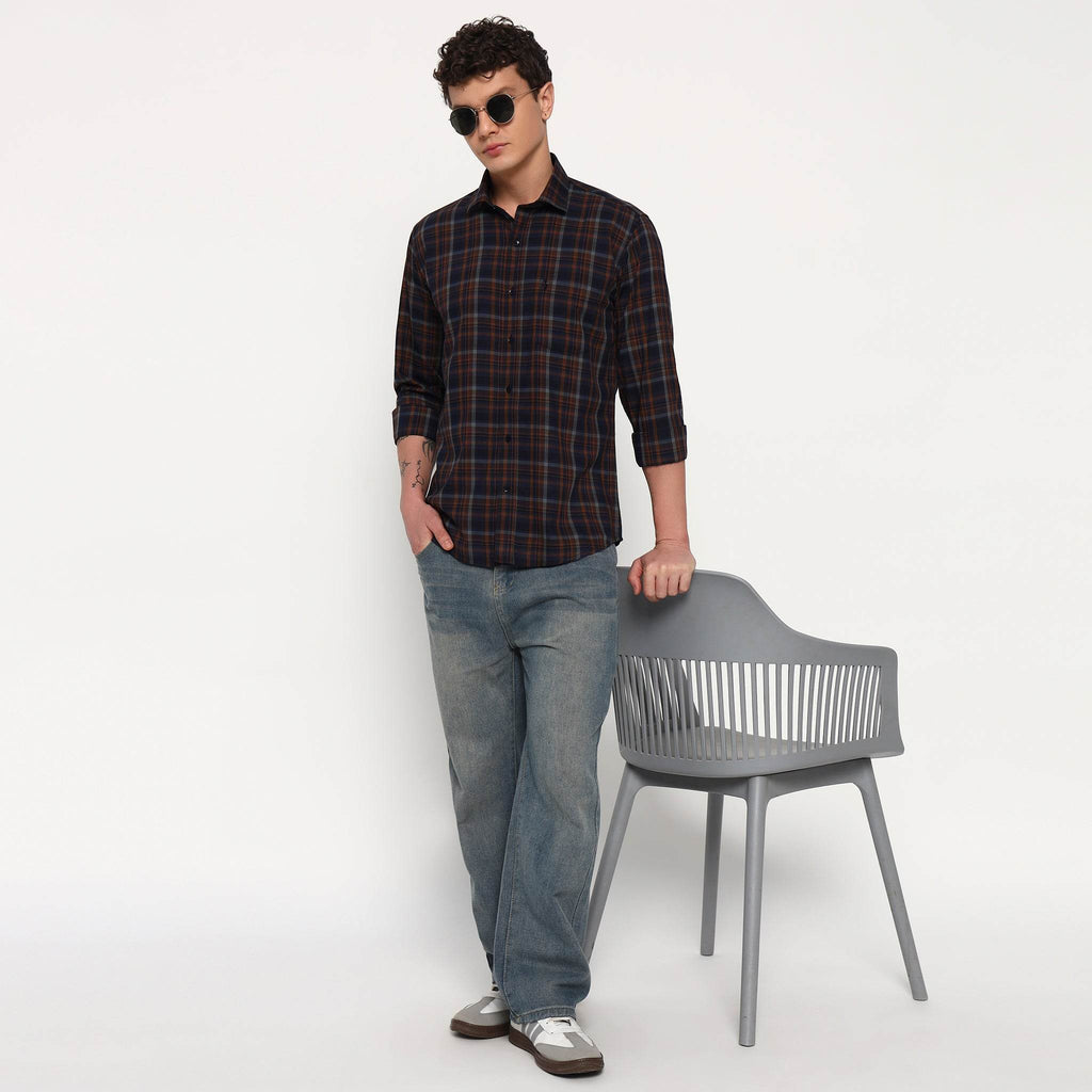 Sunset Tide Bamboo Checks Shirt