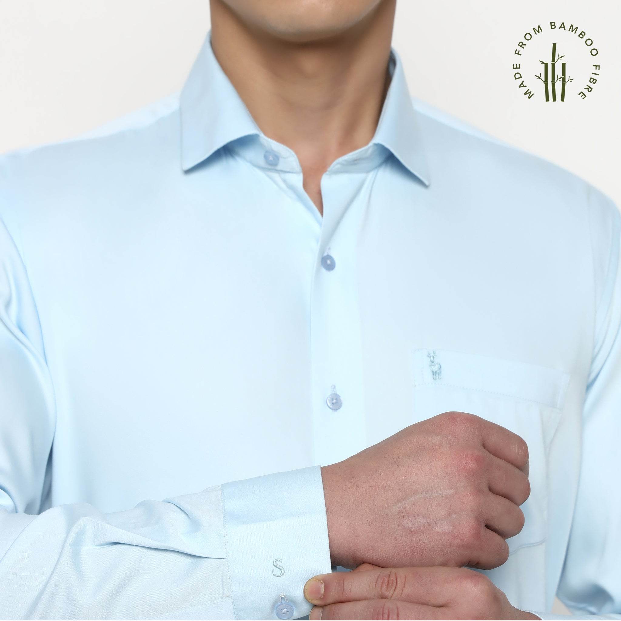 Mist Blue Bamboo Shirt