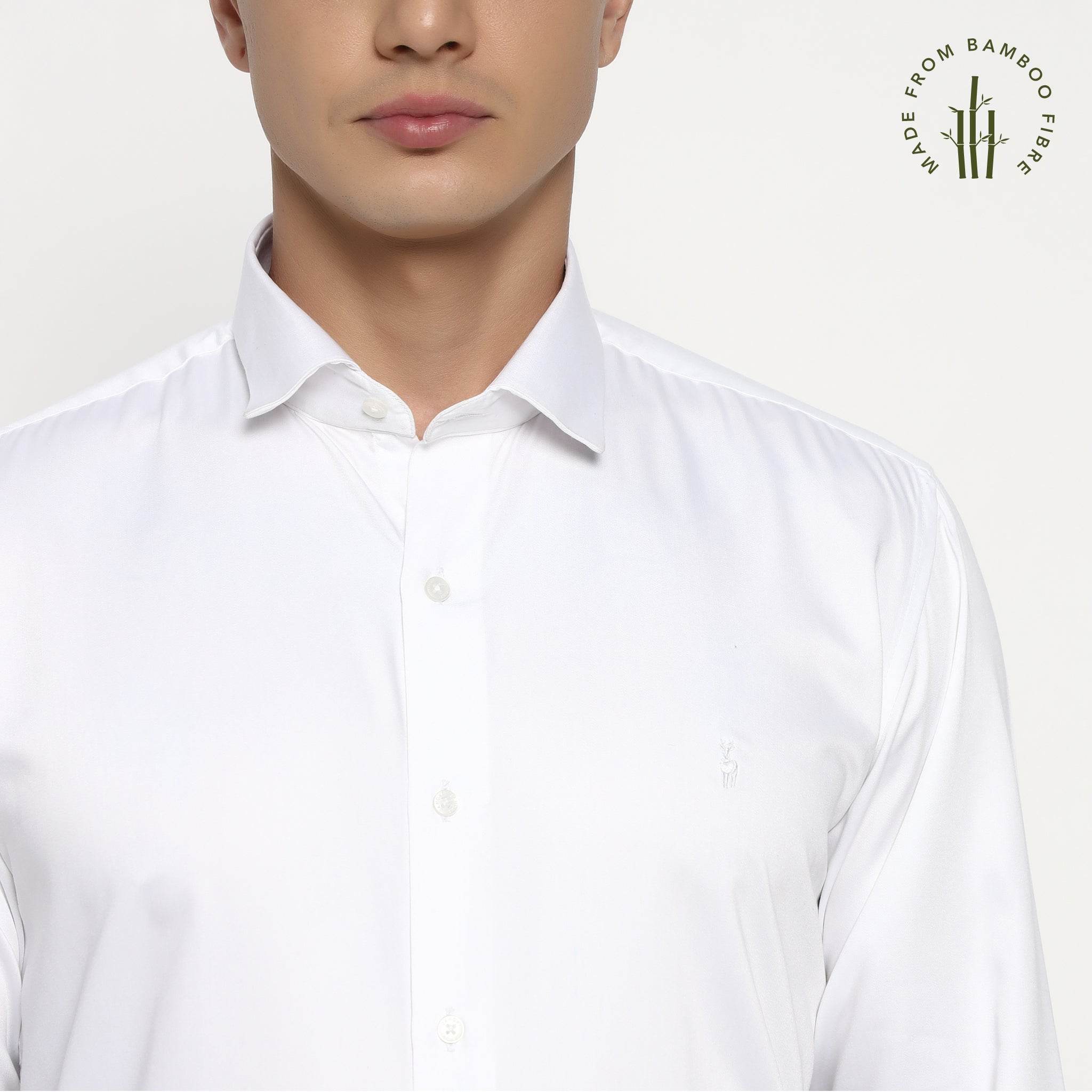 Lunar White Bamboo Shirt