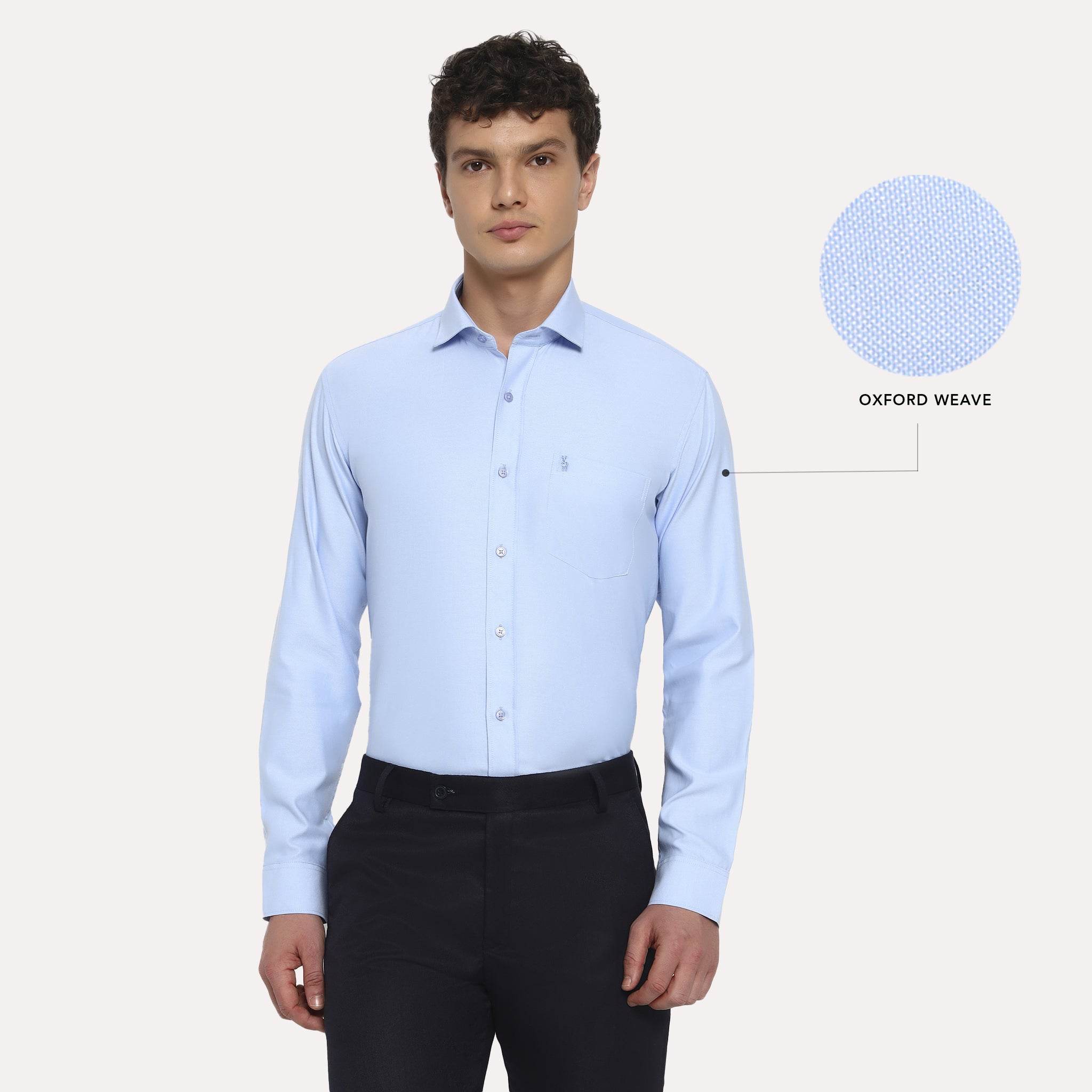 Sky Blue Oxford Cotton Shirt